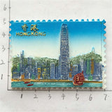 Hong Kong China Fridge Magnet 3D Resin