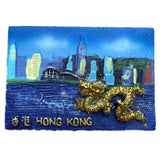 Dragon Hong Kong China Fridge Magnet 3D Resin