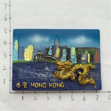 Dragon Hong Kong China Fridge Magnet 3D Resin