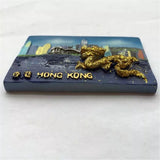 Dragon Hong Kong China Fridge Magnet 3D Resin