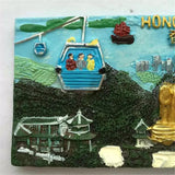 Hong Kong China Fridge Magnet 3D Resin