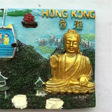 Hong Kong China Fridge Magnet 3D Resin