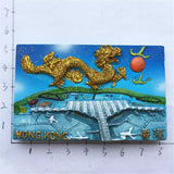 Hong Kong China Fridge Magnet 3D Resin