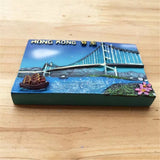 Hong Kong China Fridge Magnet 3D Resin