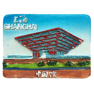 Shanghai China Fridge Magnet 3D Resin