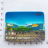 Shanghai China Fridge Magnet 3D Resin