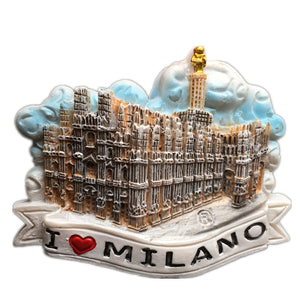 Milan Italy Fridge Magnet 3D Resin