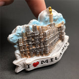 Milan Italy Fridge Magnet 3D Resin