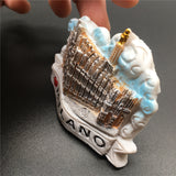 Milan Italy Fridge Magnet 3D Resin