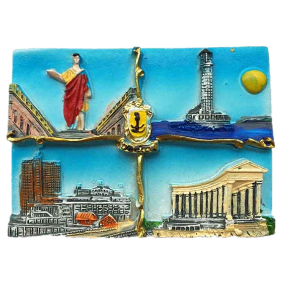 Corfu Athens Crete Greece Fridge Magnet 3D Resin