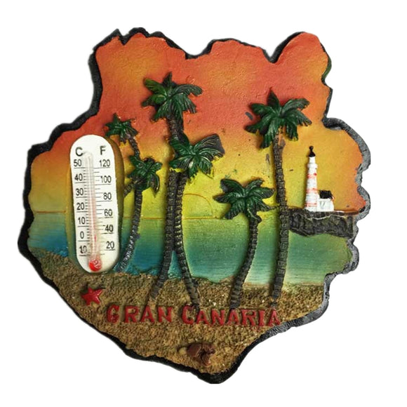 Gran Canaria Spain Fridge Magnet 3D Resin