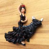 Barcelona Flamenco Dancer Spain Fridge Magnet 3D Resin