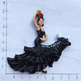 Barcelona Flamenco Dancer Spain Fridge Magnet 3D Resin