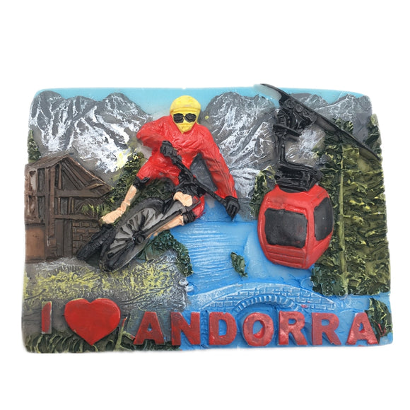 Andorra Fridge Magnet 3D Resin