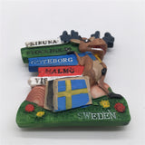 Sweden Fridge Magnet 3D Resin