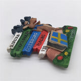 Sweden Fridge Magnet 3D Resin