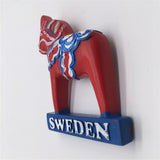 Dala Horse Sweden Fridge Magnet 3D Resin