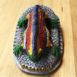 Guell Park Mosaic Lizard Barcelona Spain Fridge Magnet 3D Resin