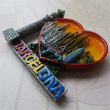 Barcelona Spain Fridge Magnet 3D Resin