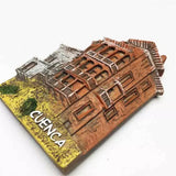 Cuenca Cliff House Spain Fridge Magnet 3D Resin