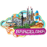 Barcelona Spain Fridge Magnet 3D Resin