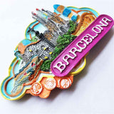 Barcelona Spain Fridge Magnet 3D Resin