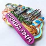 Barcelona Spain Fridge Magnet 3D Resin