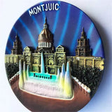 Montjuic Magic Fountain Barcelona Spain Fridge Magnet 3D Resin