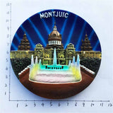 Montjuic Magic Fountain Barcelona Spain Fridge Magnet 3D Resin