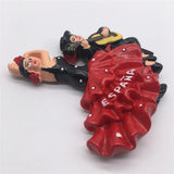 Flamenco Dancing Barcelona Spain Fridge Magnet 3D Resin