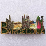 Barcelona Spain Fridge Magnet 3D Resin