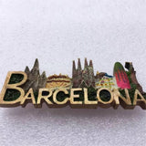 Barcelona Spain Fridge Magnet 3D Resin