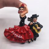 Flamenco Dancing Barcelona Spain Fridge Magnet 3D Resin