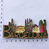 Barcelona Spain Fridge Magnet 3D Resin