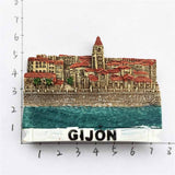 Gijon Spain Fridge Magnet 3D Resin