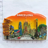 Barcelona Spain Fridge Magnet 3D Resin