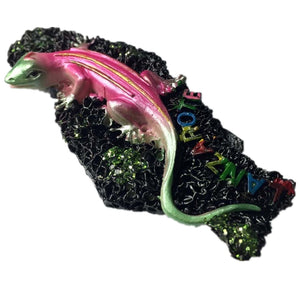 Lanzarote Lizard Spain Fridge Magnet 3D Resin