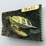 Turtle Bali Indonesia Fridge Magnet 3D Resin