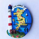 Calabria Island Lighthouse Italy Fridge Magnet 3D Resin