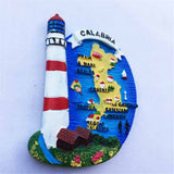 Calabria Island Lighthouse Italy Fridge Magnet 3D Resin