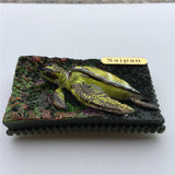 Saipan Turtle USA America Fridge Magnet 3D Resin