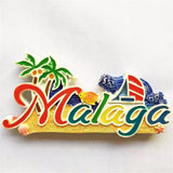 Malaga Spain Fridge Magnet 3D Resin