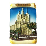 Tibidabo Spain Fridge Magnet 3D Resin