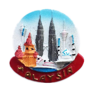 Malaysia Fridge Magnet 3D Resin