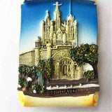 Tibidabo Spain Fridge Magnet 3D Resin