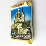 Tibidabo Spain Fridge Magnet 3D Resin