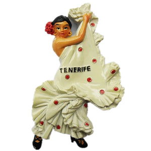 Tenerife Flamenco Dancer Spain Fridge Magnet 3D Resin