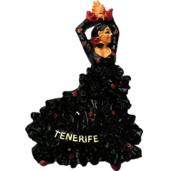 Tenerife Flamenco Dancer Spain Fridge Magnet 3D Resin