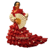 Tenerife Flamenco Dancer Spain Fridge Magnet 3D Resin