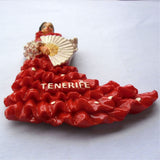 Tenerife Flamenco Dancer Spain Fridge Magnet 3D Resin